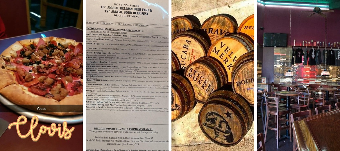 BC's Pizza & Beer Menu